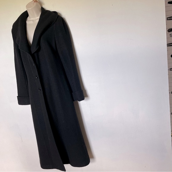 Jenne Maag New York designer wool ruffled long duster coat (bag17) - Picture 11 of 12